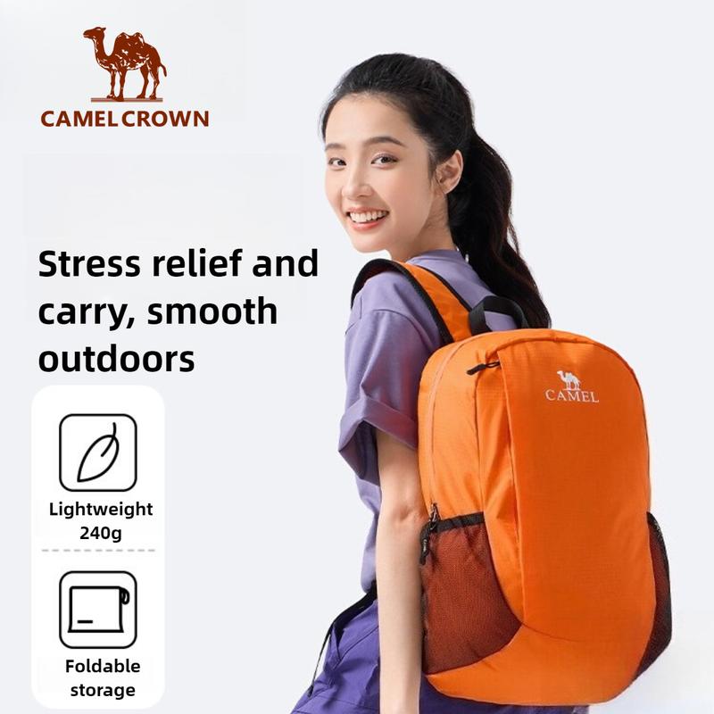 Camel Crown Balo du lịch ngoài trời nhẹ 25L dành cho nam và nữ, ba lô đạp xe thể thao, túi du lịch nhẹ 573C875035