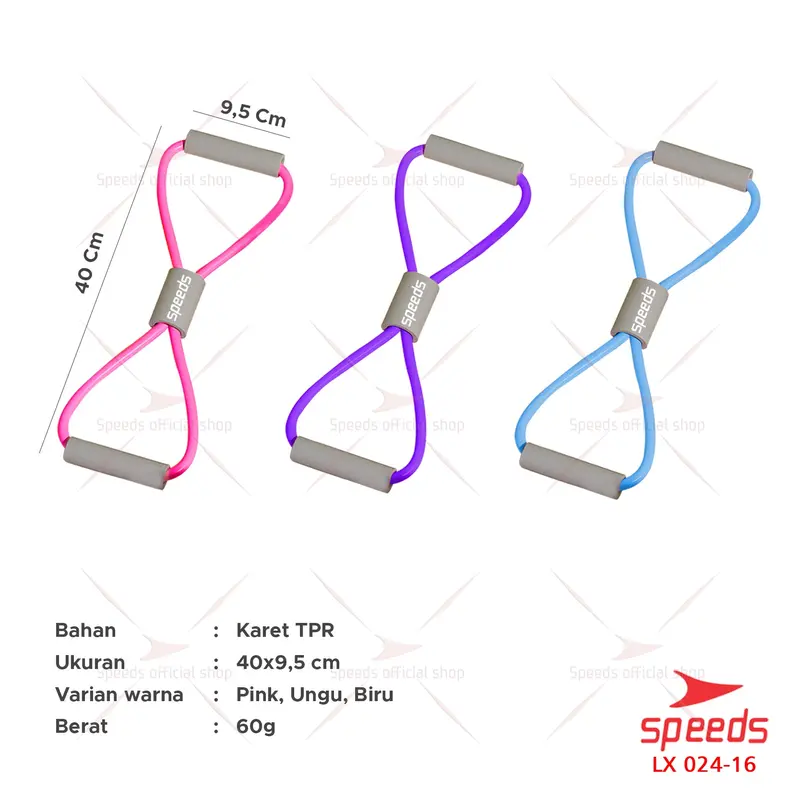 SPEEDS Tali Yoga Tali Fitness Gym Olahraga Kelenturan Pilates Latihan Pull Rope 024-16 1