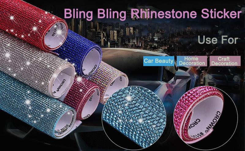 Product Introduction of 12000 Pieces 2mm Bling Bling Rhinestone Sheet Rhinestone Sticker DIY Car Decoration Sticker Self Adhesive Heat Repair Glitter Crystal Gem Sheet Sticker for Car & Craft Decoration (Pink Ab Color) 0