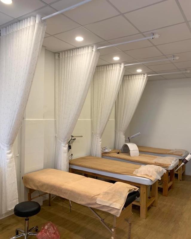 Rèm voan trắng lụa rèm cửa sổ Loại 1 rèm spa
