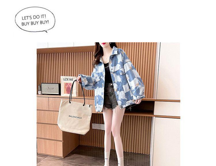 Product Introduction of Áo Khoác Denim, Thiết Kế Tươi Mới, Dành Cho Nữ, Mùa Thu 2023 Hàng Mới Về, Thiết Kế Đẹp, Phong Cách Thường Ngày Ins Người Nổi Tiếng Trên Internet, Áo In Hình, Siêu Phổ Biến Top Women Jacket Top Women 7