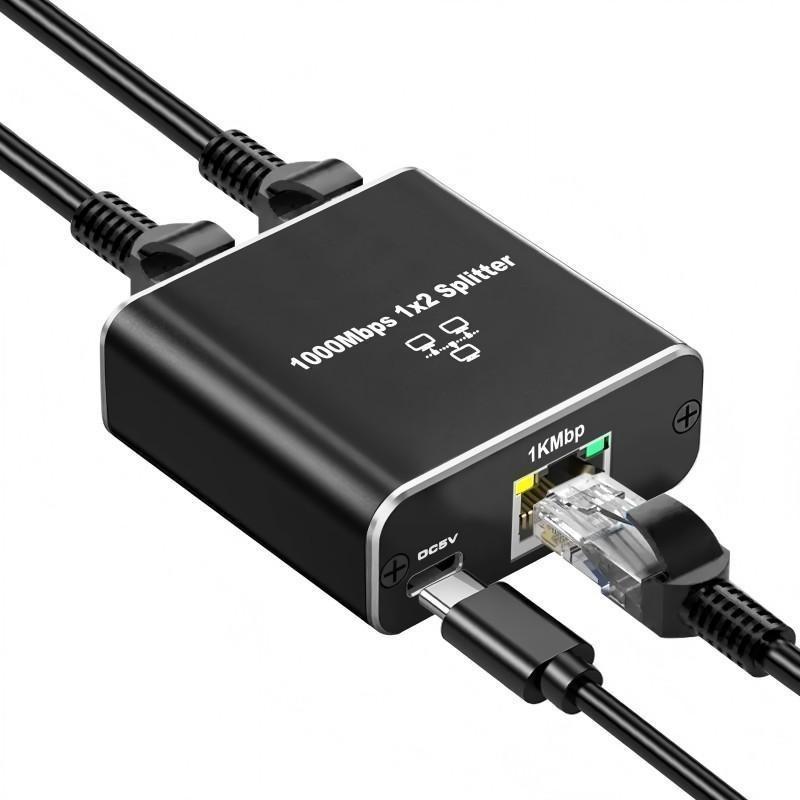 Bộ Chia Mạng 1000Mbps Ethernet Adapter RJ45 Lan 1Ra 2 Cổng Internet Splitter…