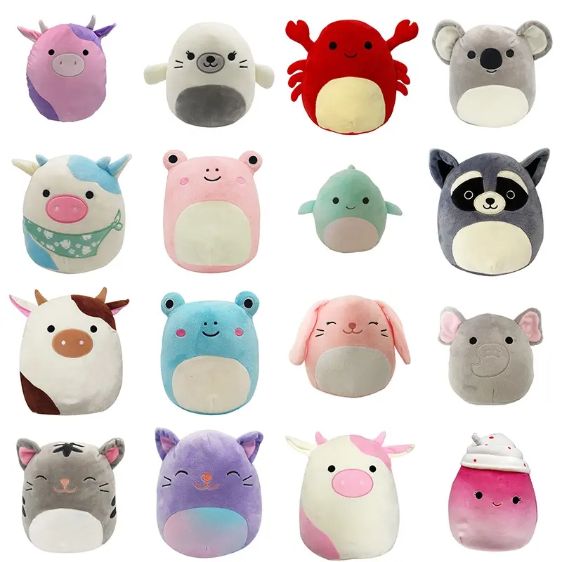 (Ready Stock) Squishmallows Plush Toy Axolotl Teal Pink Anastasia Plush Plush Figure Kids Soft Squishmallow Pillow