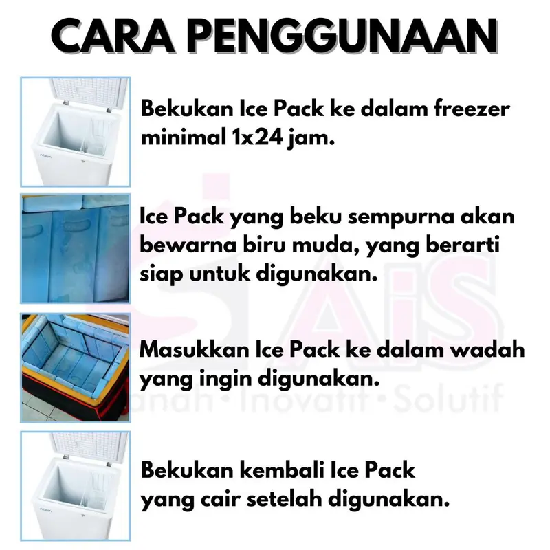 ICE PACK TALL 22x9x3cm ICE PACK BATA ICE PACK BLUE PENGGANTI DRY ICE PENGGANTI ES BATU ICE GEL AIR COOLER ICEPACK BATA 1