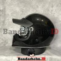Gambar Helm Retro JP Signature Hitam Doff - L dari HelmPro Kota Bandung 3 Tokopedia