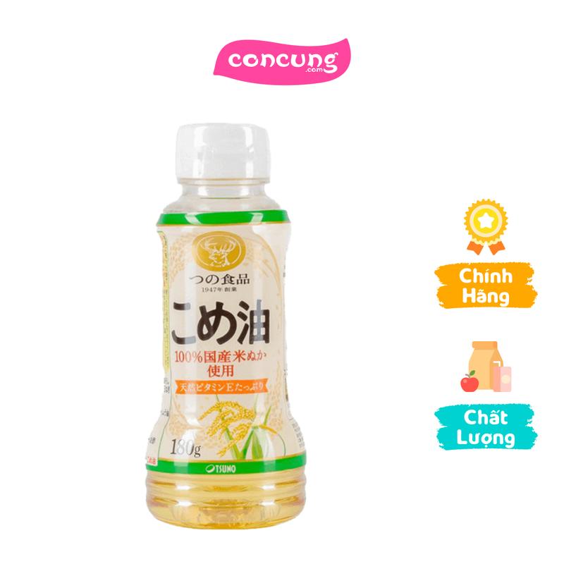  Dầu gạo Nhật Bản Tsuno nguyên chất 180g 
