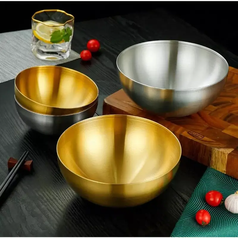 Khay, Bát Inox, Khay Hạt Đậu, Cốc Đựng Bông, Chén Inox Mạ Vàng Sang Trọng 6
