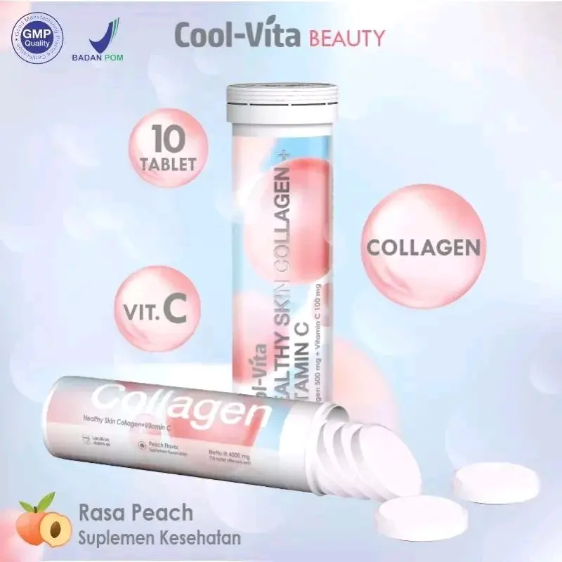 Coolvita Collagen Drink 1 tube isi 10 Perawatan Kulit Mencerahkan