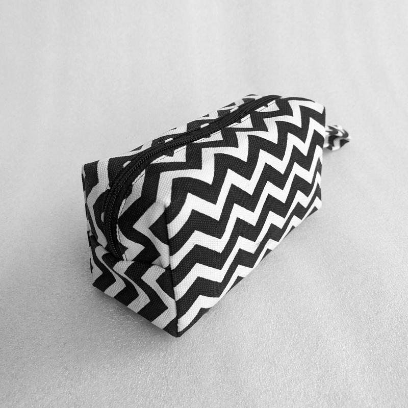 Pouch Kanvas Kotak Pouch Make Up Bisa Untuk Souvenir 18x9x7cm 6