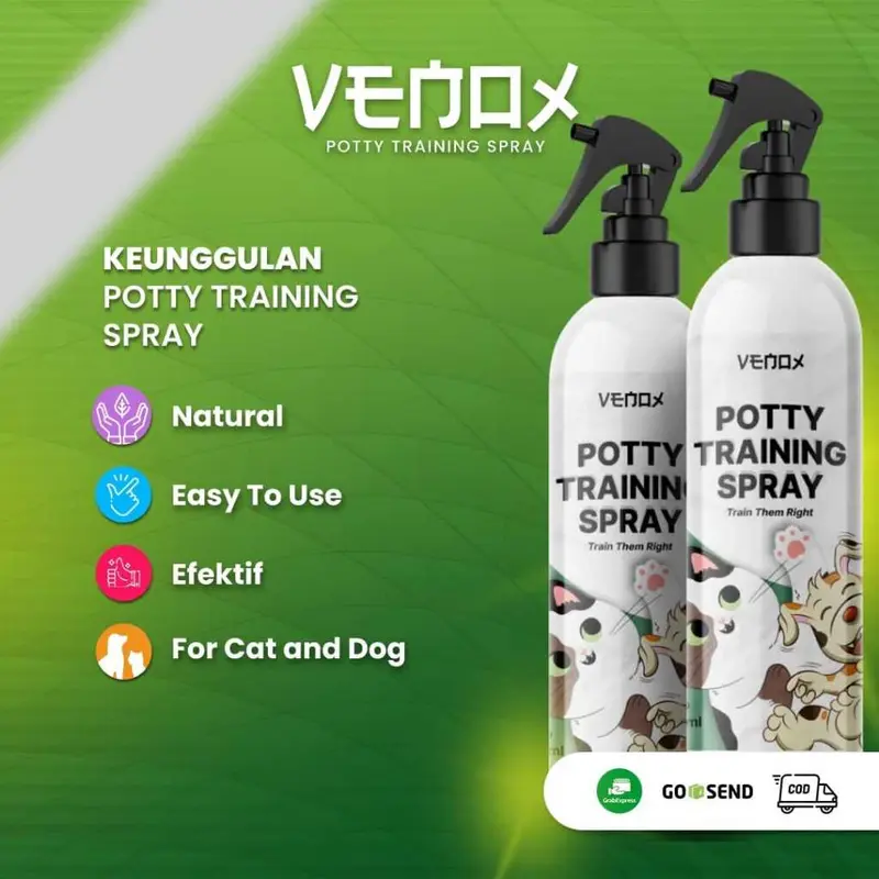 ALFAMEGA POTTY TRAINING SPRAY - Venox Pet Toilet Control Kucing Anjing Potty Training Spray Melatih Pipis Kucing Anjing / Pee and Poop Control Cat Repellent 2
