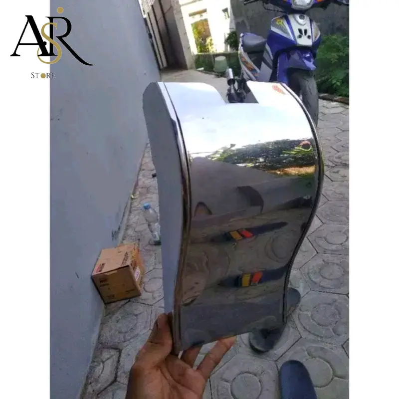 Tabokan Tutup Filter Udara Motor Fiz R Force 1 Ss2 Terbuka Stainless Anti Karat Motorcycle 1