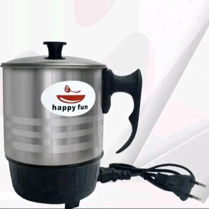 TEKO LISTRIK stainless steel HAPPY FUN electric cup mug elektrik kecil - 12cm 1 liter 0