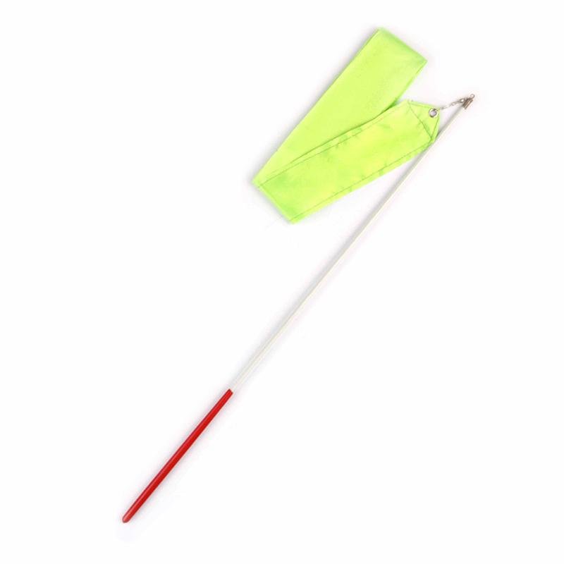 Product Introduction of 6M Dance Ribbon Gym Rhythmic Art Gymnastic Ballet Streamer Twirling Rod 5 Colors 15