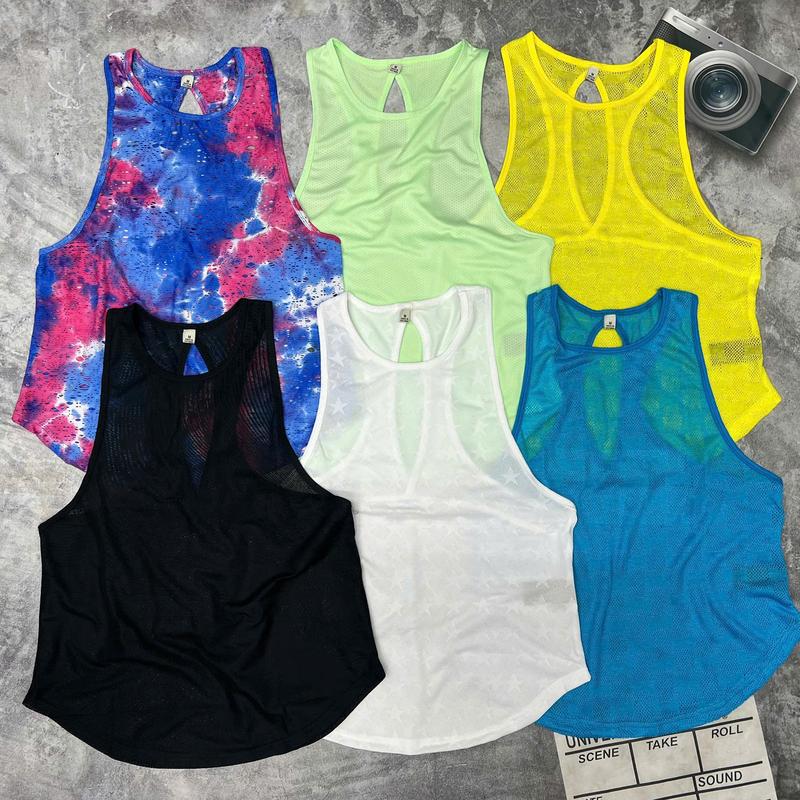 Áo Tanktop Lưới, Áo Khoác Ngoài Phối Bra Tập Gym Yoga Nữ H45191 1