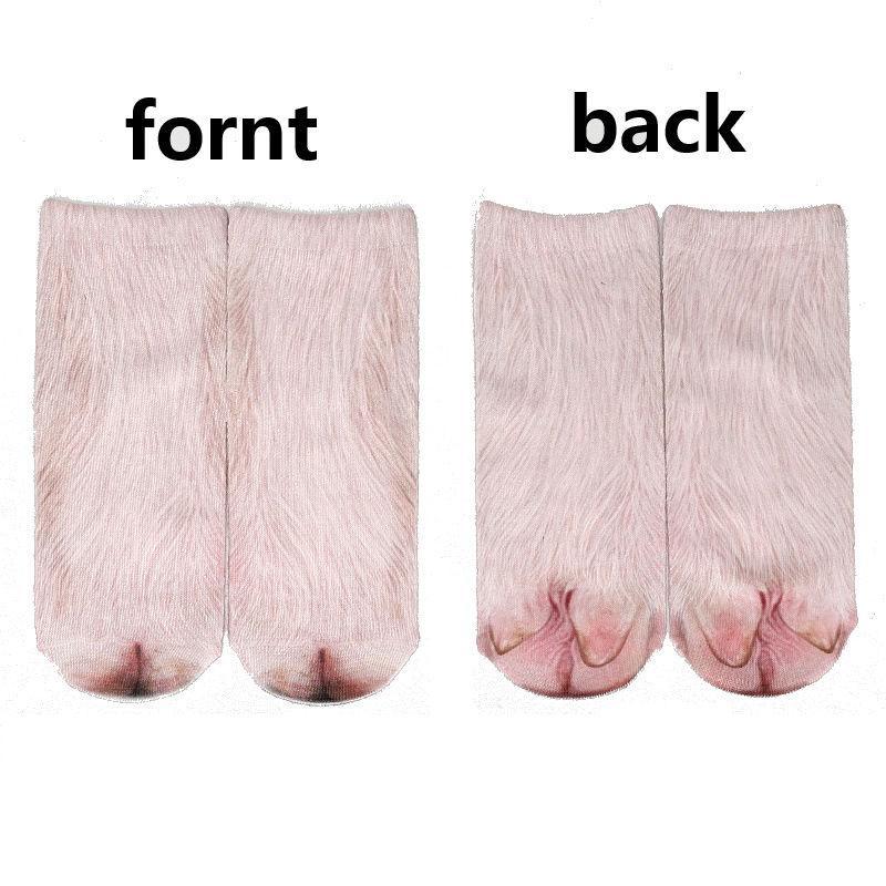 Product Introduction of Firstrich-TikTok Animal Feet Socks Trotter 3D Printing Creative Parent-Child Long Men's and Women's Tiger Children Cat's Paw Dog's Paw Chicken Feet 14