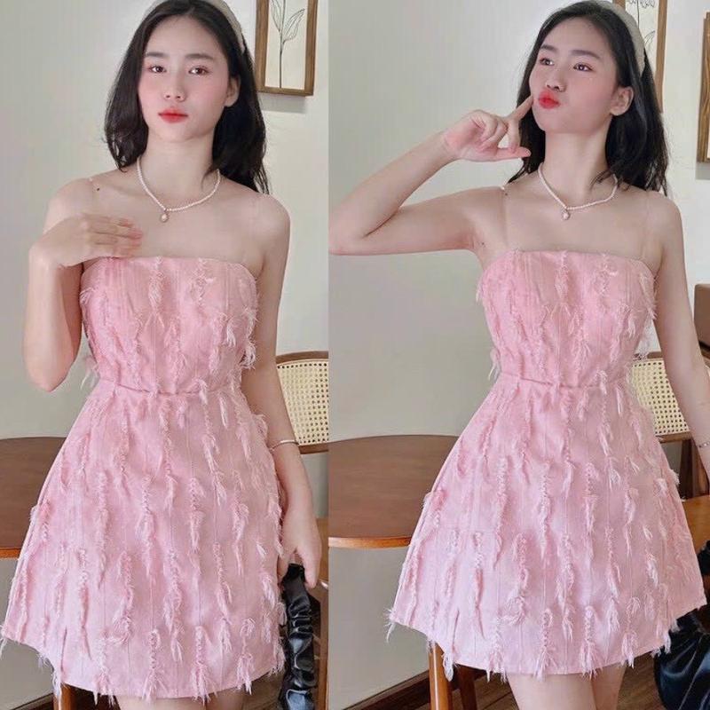 Đầm thắt rít dễ thương nhẹ nhàng 2