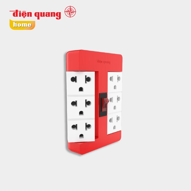 Ổ cắm Xoay 90° Điện Quang ĐQ ESK RT 63 (6 lỗ 3 chấu )