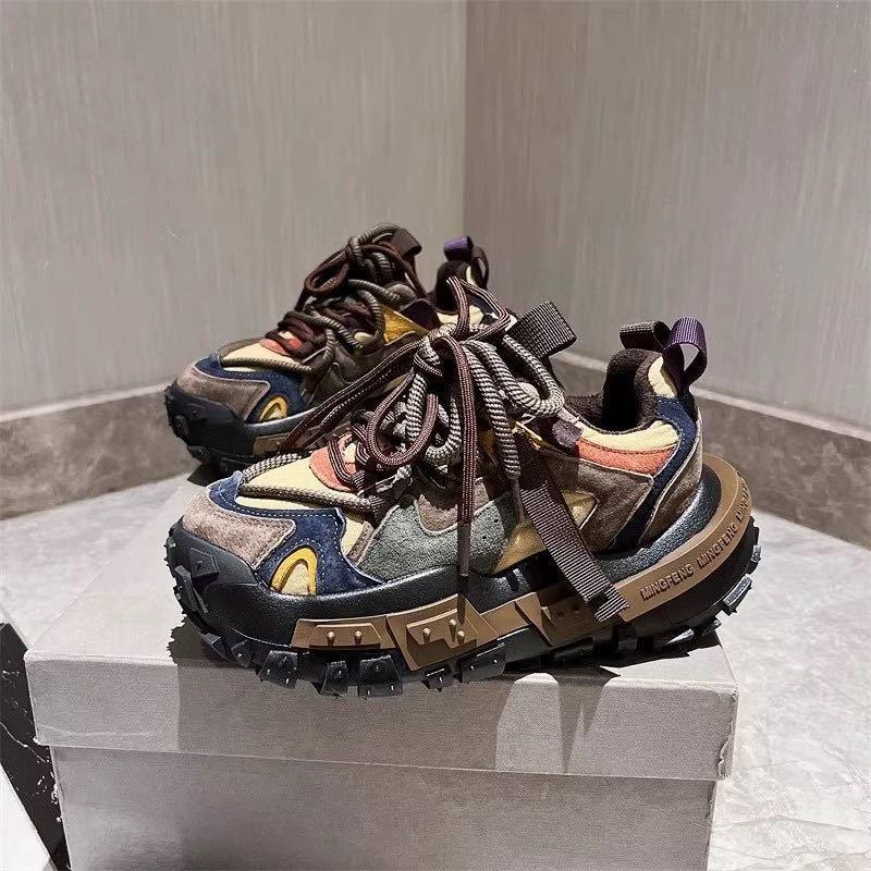 Product Introduction of Dad Shoes, Đế Resin, Bộ Sưu Tập Mùa Lò Xo 2024, Thời Trang Mới, Phong Cách Khối Màu Châu Âu, Giày Thể Thao, Phong Cách Người Nổi Tiếng Trên Internet, Giày Đi Xe Máy 4