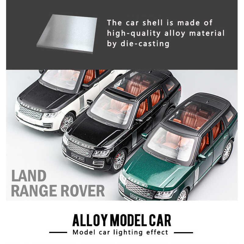 Product Introduction of Mô Phỏng Xe Ô Tô Land Range Rover Suv, 1 Mô Hình 24 Kích Thước, Âm Thanh Và Ánh Sáng Kéo Lùi, Đồ Trang Trí Bộ Sưu Tập Hợp Kim, Thích Hợp Cho Bé Trai, Đồ Chơi Ô Tô, Tuyệt Vời Làm Quà Tặng Toy 12