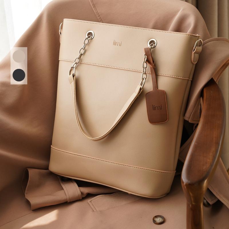 Túi Tote da công sở nữ hình chữ nhật đựng laptop 14 inch A4 bản to đi học đi làm giáo viên size lớn COCO LimiBags