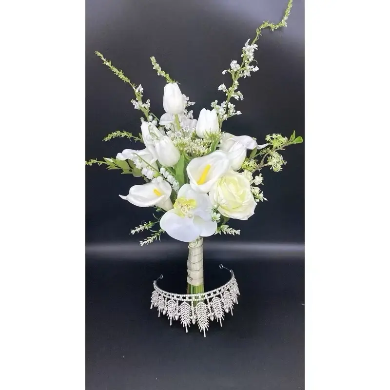 Hoa cầm tay cô dâu HCTAYTOP01 - Trang trí nhà cửa - Decor, Decor Phòng, Decor Bàn, Để Bàn 4