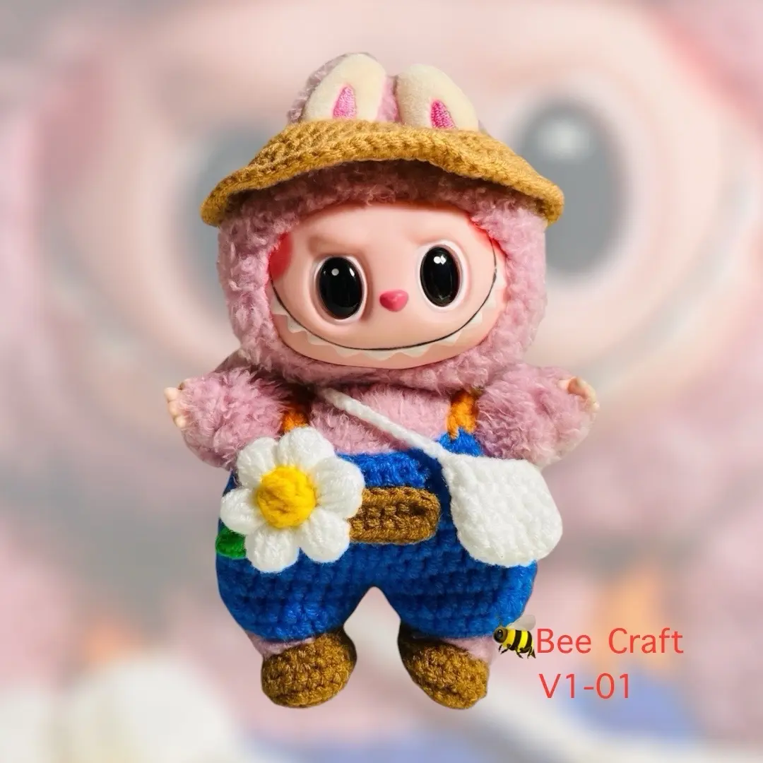 Outfit Labubu V1 Quần Áo Labubu (Chỉ Bán Quần Áo) [Hàng Có Sẵn]_Len Handmade