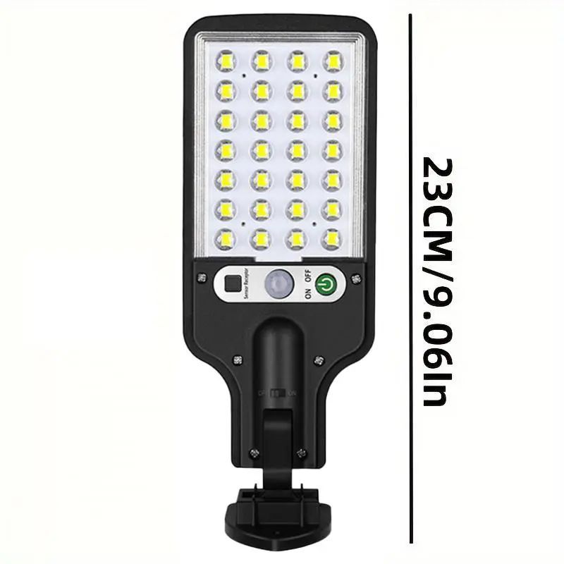 Solar Powered Outdoor Light, 4 Counts LED Security Light with Remote Control, Outdoor Wall Mounted Light for Garden, Garage, Yard, LED Lights 1