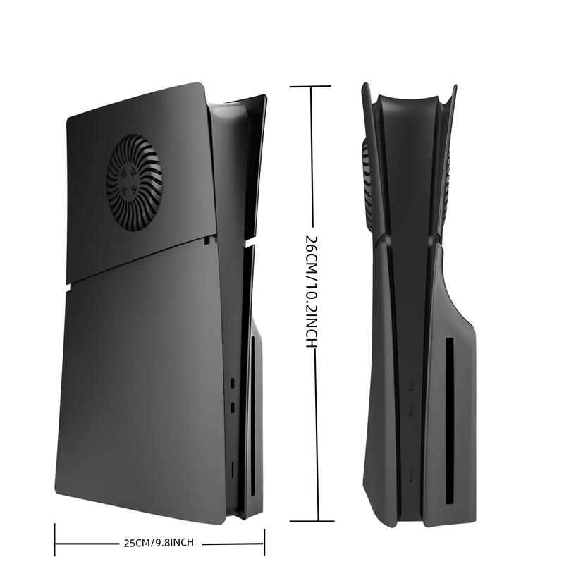 Product Introduction of Cover Plate for PS5 Slim Disc Edition, Cooling Vents ABS Anti-scratch Dustproof Protective Replacement Case for Playstation 5 Slim Accessories, Game Console, Durability 1