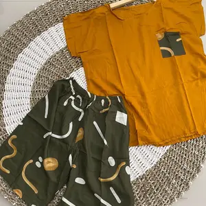 Babydoll Rayon Celana Pendek || Oneset Rayon Celana Pendek | Piyama Pendek | Oneset Kekinian | Setelan Celana Pendek Baju Nyaman Tidur Wanita Panjang Katun