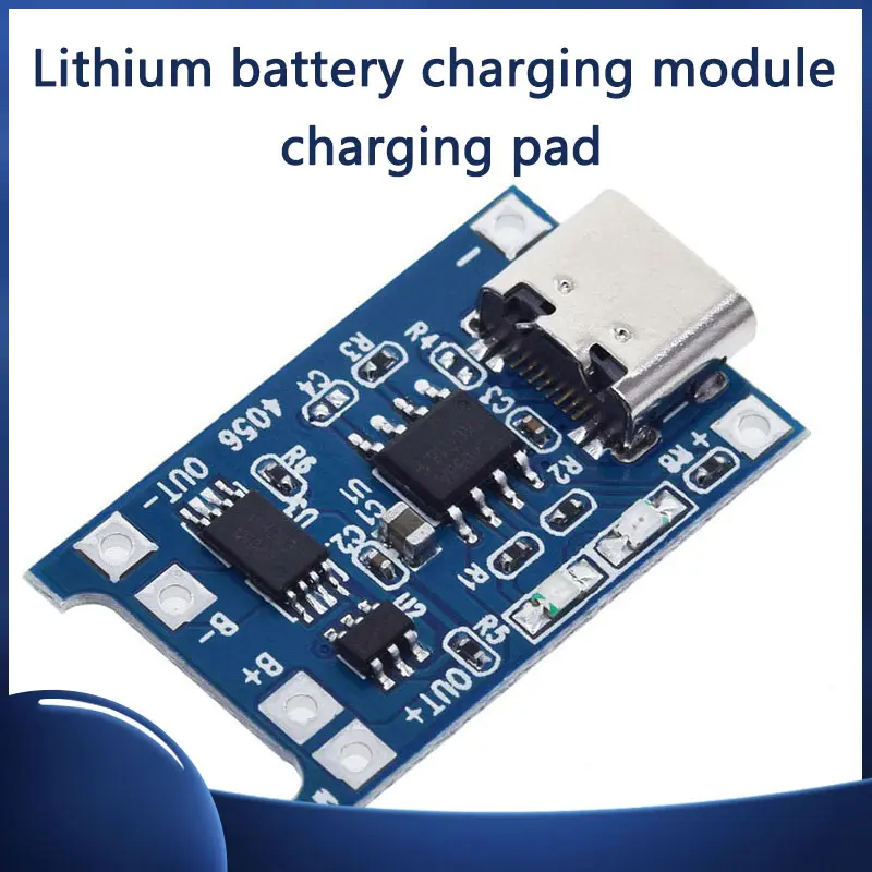 Type-C USB 5V 1A 18650 TP4056 Lithium Battery Charger Module Charging Board with Protection Dual Functions