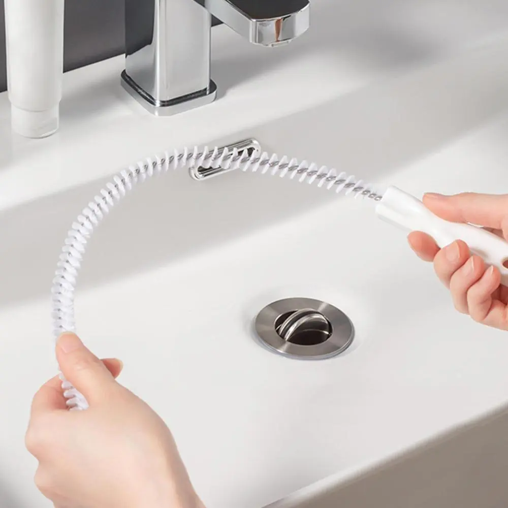 Drain Cleaning Brush 18” Pipe Cleaner Sink Hair Remover Catcher Sewer Waterpipe Drain Dredge Tool for Bathroom Kitchen Bathtub Toilet