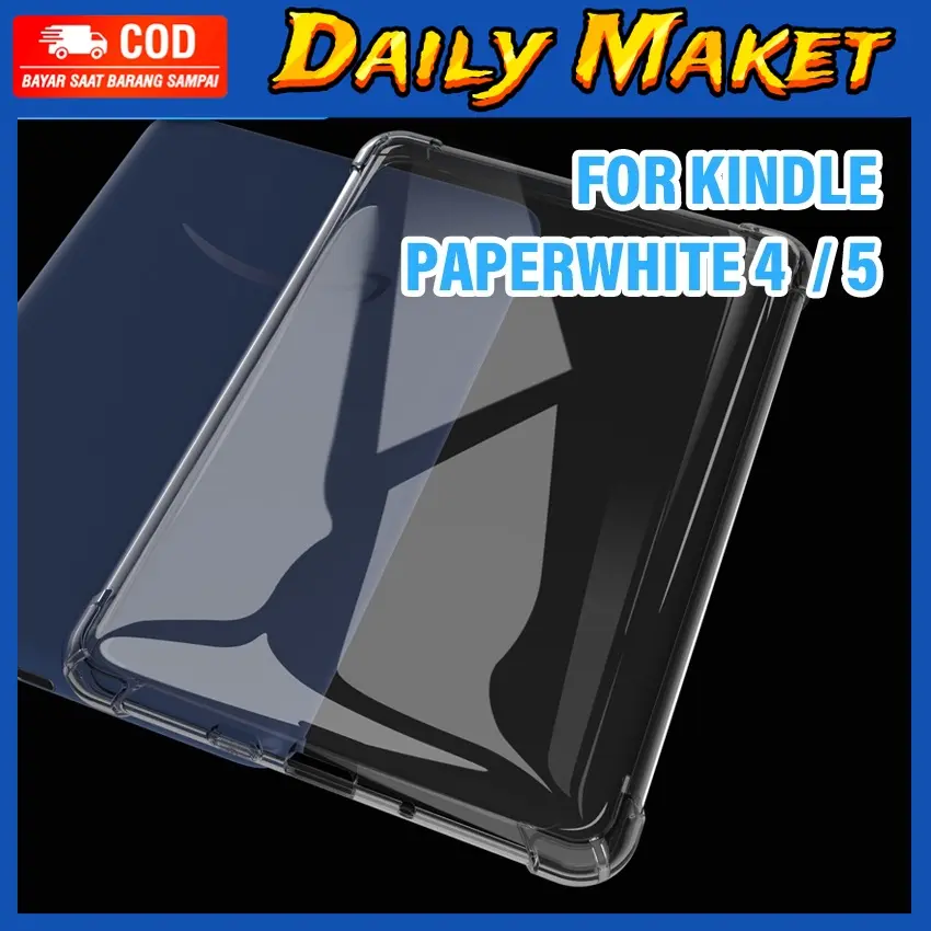 Casing Soft Kindle Clear Shockproof Case Cover Bening 2018 2019 10th Gen Release Compatible with Kindle Paperwhite 4 5