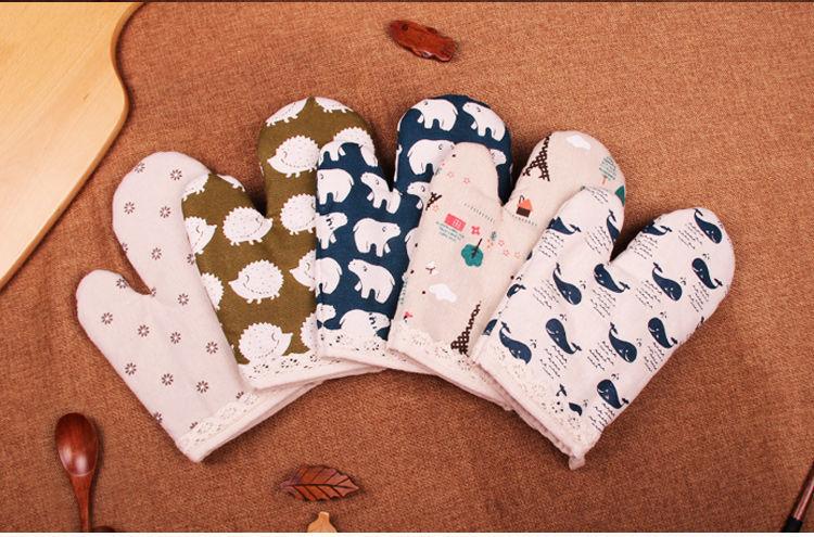 Product Introduction of [ 10k Repeat Customer] 2-Pack Thickened Microwave Oven Gloves Heat Resistant Insulated Kitchen Household Anti-Scald Oven Baking Special Anti-Scald 7