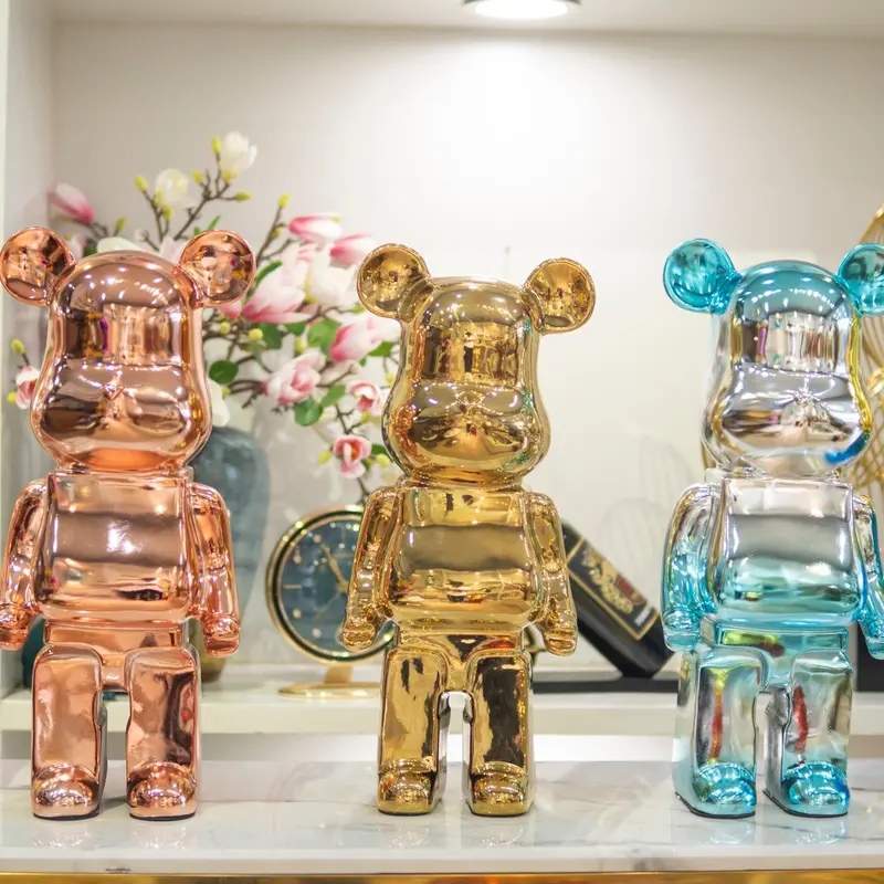 GẤU BearBrick 35cm - TRANG TRÍ NHÀ - DECOR SANG TRỌNG Decor Phòng Phòng Khách Tượng 1