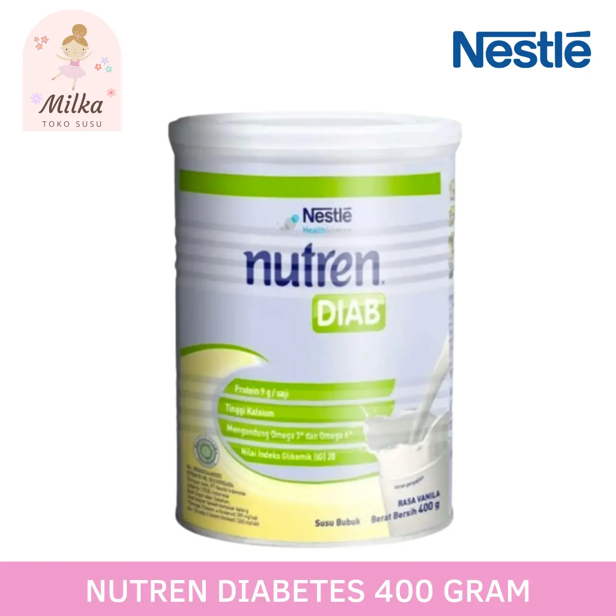 Nutren Diabetes 400 Gram - Susu Untuk Diabetes Mengontrol Gula Darah