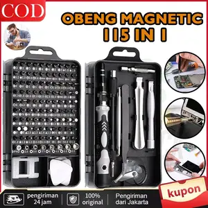 (COD)  ORI obeng set 115 in 1 obeng hp multifungsi alat bongkar Mini precision untuk smartphone laptop reparasi watch reparasi