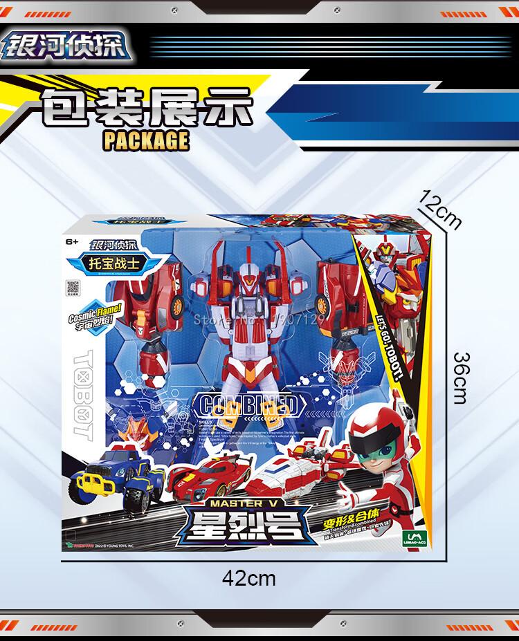 Product Introduction of cod3 IN 1 Tobot Master V Transformation Robot to Car Toy Korea Cartoon Brothers Anime Deformation Car Airplane Toys 9