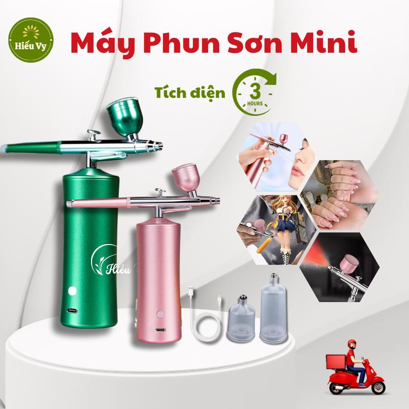 Máy phun sơn nail Ombre tích điện kèm bình