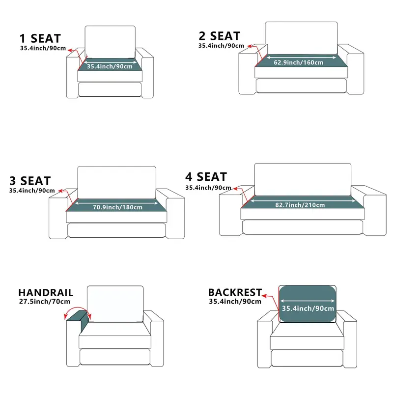 Solid Color Sofa Cover, 1 Count Dustproof Sofa Slipcover, Couch Covers, Sofa Protector for Home Living Room, Home Decor Supplies 1