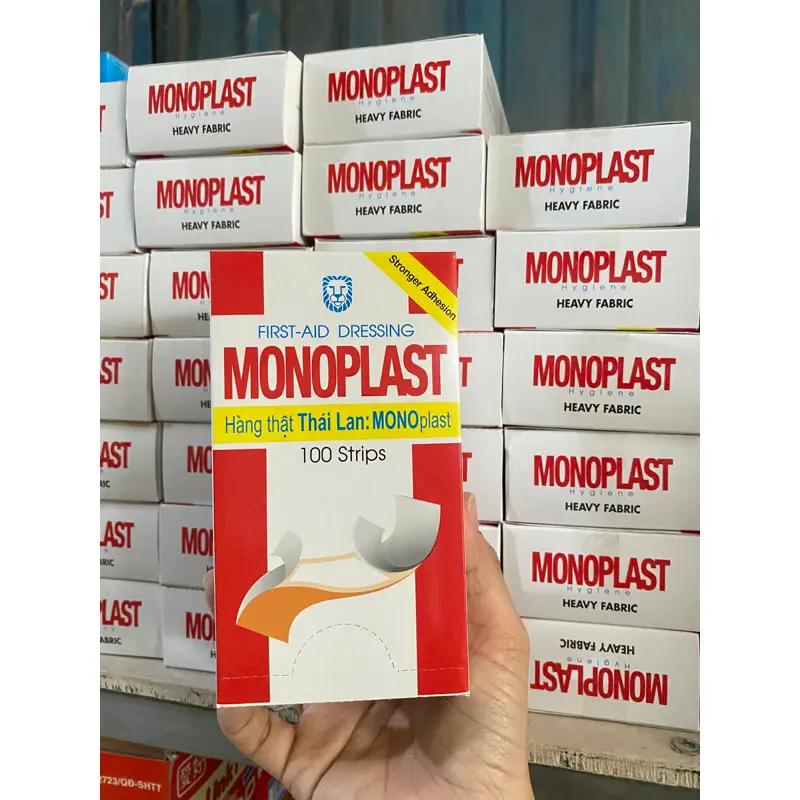 (Hộp 100 miếng) Băng keo cá nhân Monoplast 0