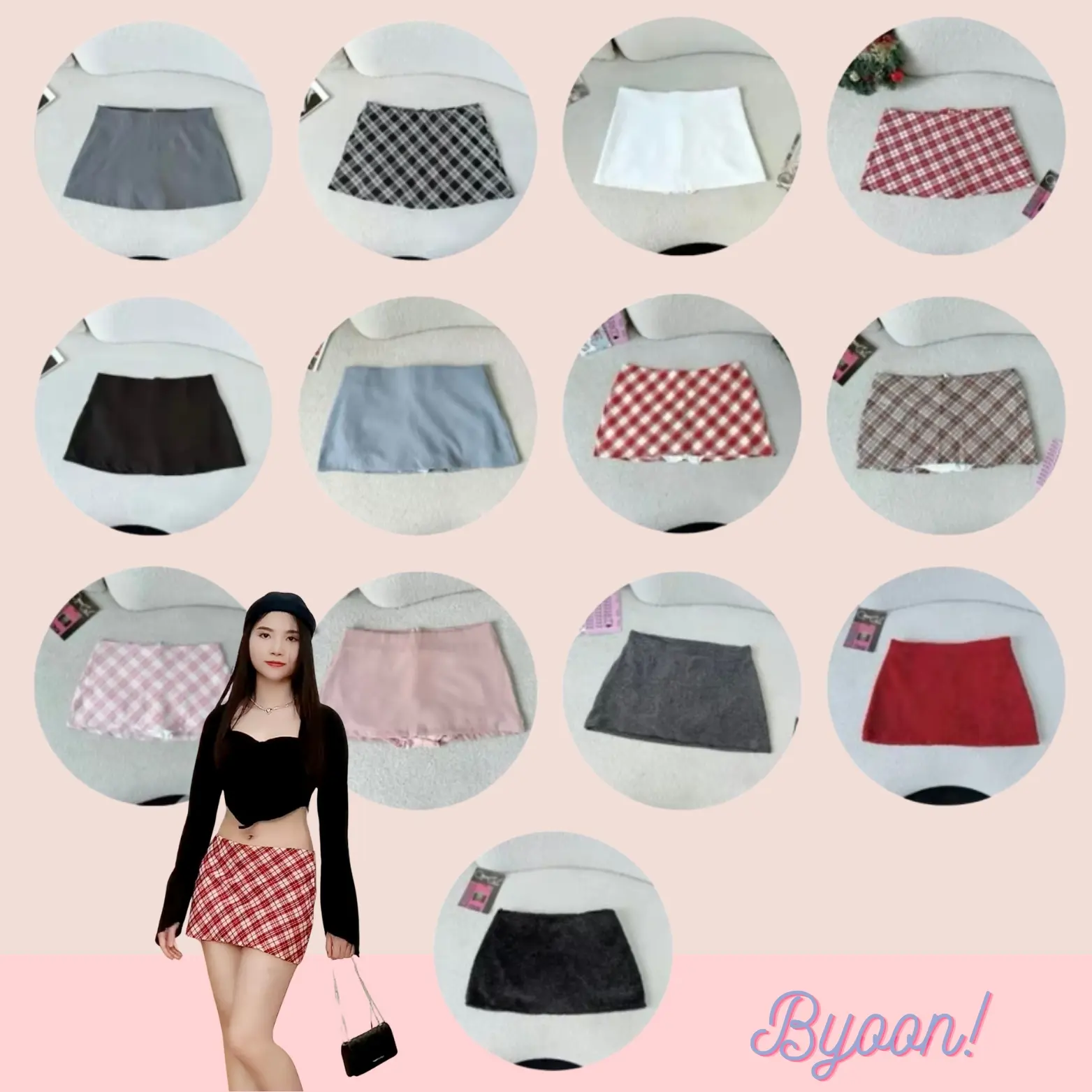 [BYOON SAIGON] Chân Váy Y2K Lưng Thấp (Có Lót Quần) Form Đẹp Tôn Hông C070 Women Voi