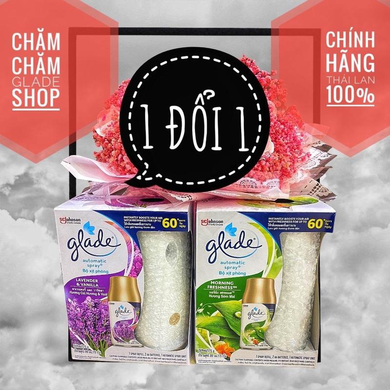 BỘ MÁY GLADE XỊT THƠM PHÒNG TỰ ĐỘNG THÁI LAN VÀ LÕI HƯƠNG THAY THẾ CHO CẢ NHÀ THƠM NGÁT Dầu Thơm Phòng