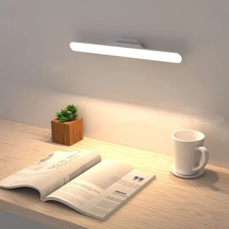 Đèn Học Để Bàn Tích Điện Đèn Led Bàn Học Bảo Vệ Mắt 3 Chế Độ Sáng Gắn Phòng Ngủ Bàn Trang Điểm,Đèn Led Dài 32cm Gắn Bàn Học