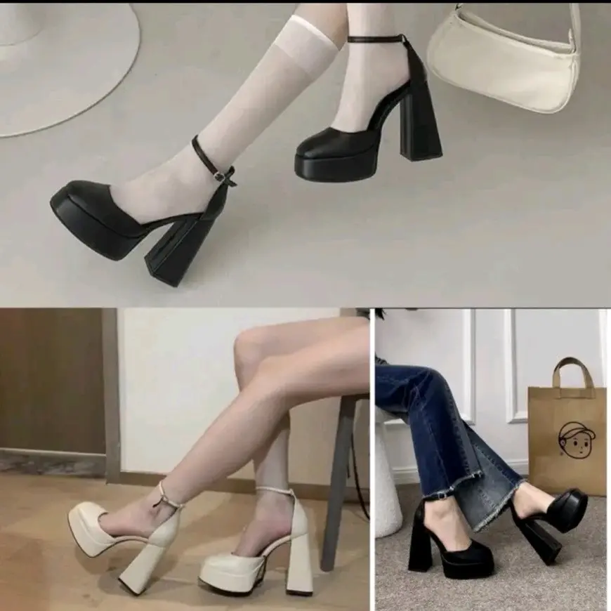 Pan bít mũi 12 phân  chuẩn size da mềm êm chân tôn  dáng Nữ DéP