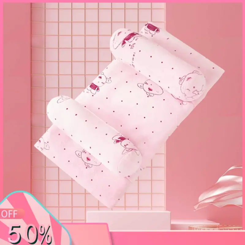 【Ready】Ge Gối Ngủ cotton Mềm Mại Chống Lăn Chống Bẹp Đầu Cho Trẻ Sơ Sinh，gối chống giật mình cho bé gối chặn gối mềm cho bé