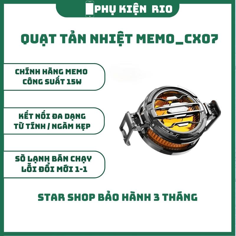 Quạt Tản Nhiệt Điện Thoại Sò Lạnh CX07 - LED Gaming, Nam Châm Siêu Mạnh, Làm Lạnh Cực Sâu (BH Lỗi 1 Đổi 1) Phụ Kiện cx07 sò  lạnh