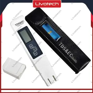 LIVO TDS EC Meter Air Minum Hidroponik Tanaman PPM Alat Ukur Kualitas Air tdsec ppm