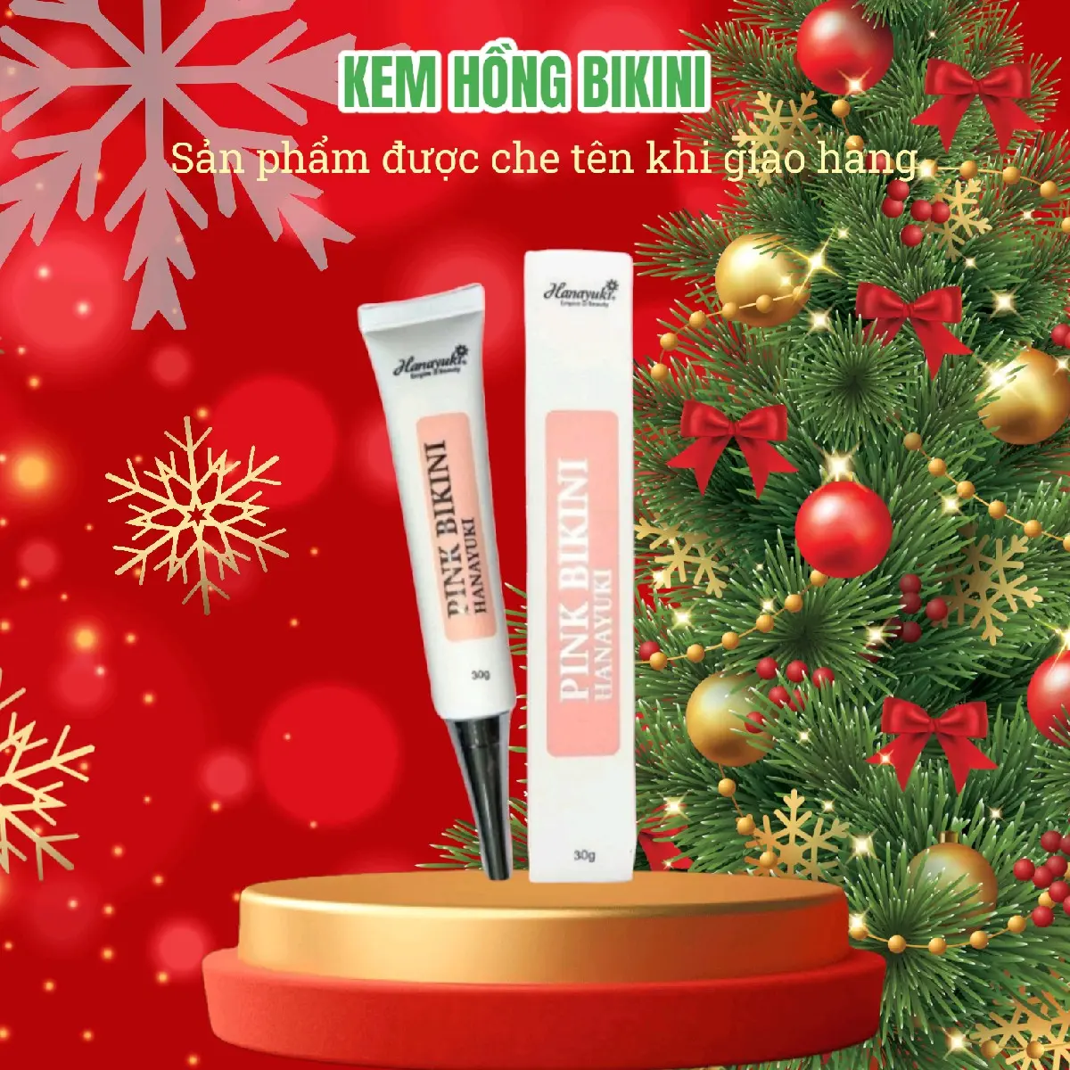 Kem Pink Bikini Hanayuki (Kem Làm Hồng Bikini) Nữ Women Dưỡng Body Dưỡng Da Body Làm Đẹp Da Arbutin Alpha Arbutin