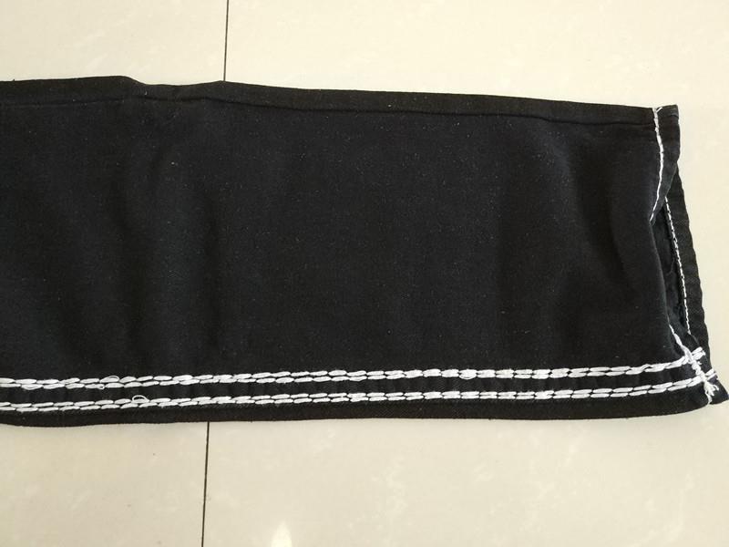 Product Introduction of Quần Dài Jean Rock Thật, Thời Trang Châu Âu Và Mỹ, Dành Cho Nam Giới, Màu Trắng, Sợi Dày, Phong Cách Tin Tưởng, Ngoại Cỡ, Quần Ống Đứng Rộng Thùng Thình, Màu Đen 4
