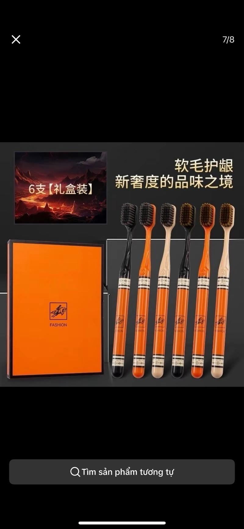 Product Introduction of Hộp 6 Chiếc Bàn Chải Đánh Răng Lông Mềm Mại sang Trọng LUXURY FASHION, Hộp Bàn Chải Trắng Răng 8